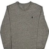 Polo By Ralph Lauren Long Sleeve T-Shirt - Small Gray Cotton