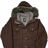 The North Face Parka - Large Brown Polyester