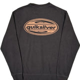 Quiksilver Sweatshirt - Medium Black Cotton