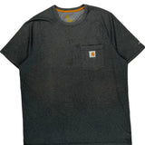 Carhartt T-Shirt - Large Gray Polyester