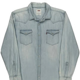 Levis Denim Shirt - Large Light Wash Cotton