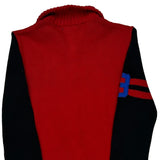 Polo By Ralph Lauren Striped 1/4 Zip - XS Red Cotton