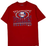 Philadelphia Phillies Unbranded Graphic T-Shirt - Large Red Cotton