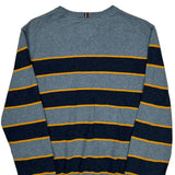 Tommy Hilfiger Striped Sweater - Medium Yellow Cotton