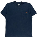 Dickies T-Shirt - Large Navy Cotton