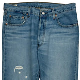 501 Levis Jeans - 32W 28L Blue Denim