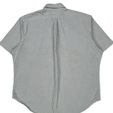 Ralph Lauren Striped Short Sleeve Shirt - 2XL Blue Cotton