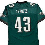Philadelphia Eagles Nfl Nfl Football Jersey - Small Green Polyester