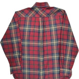 Tommy Hilfiger Checked Flannel Shirt - Medium Red Cotton