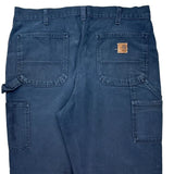 Carhartt Carpenter Trousers - 35W 34L Blue Cotton