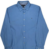 Tommy Hilfiger Shirt - Large Blue Cotton