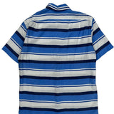 Polo By Ralph Lauren Striped Short Sleeve Shirt - Small Blue Cotton