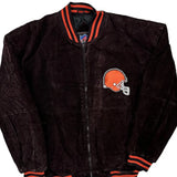 Cleveland Browns Nfl Varsity Jacket - Medium Brown Polyester