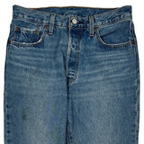 501 Levis Double Knee Jeans - 30W 30L Blue Denim