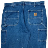 Carhartt Double Knee Carpenter Pants - 36W 30L Blue Denim
