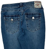 True Religion Skinny Jeans - 30W US 6 Blue Cotton Blend