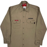 Dickies Shirt - Medium Khaki Cotton