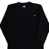 Dickies Long Sleeve T-Shirt - Medium Black Cotton
