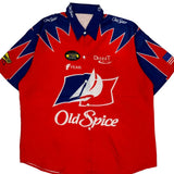 Dennit Racing Nascar Short Sleeve Shirt - XL Blue Polyester