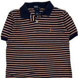 Age 5 Polo By Ralph Lauren Striped Polo Shirt - XS Navy Cotton