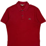 Lacoste Slim Fit Polo Shirt - Large Red Cotton