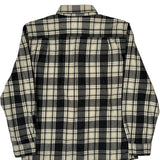 Carhartt Checked Flannel Shirt - Medium Black & White Cotton