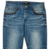 Black Hip Hop Jeans - 32W 32L Blue Cotton Blend