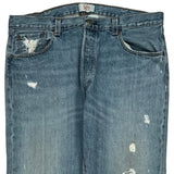 501 Levis Jeans - 37W 32L Blue Cotton