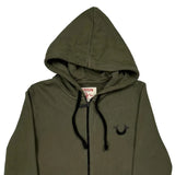 True Religion Graphic Hoodie - Small Green Cotton
