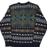 Made In USA Chaps Ralph Lauren Sweater - Large Multicoloured Cotton