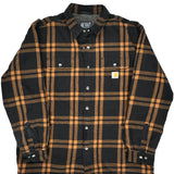 Carhartt Checked Overshirt - 2XL Black Cotton