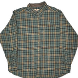 Woolrich Checked Flannel Shirt - XL Beige Cotton