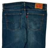 Levis Slim Fit Jeans - 36W 30L Blue Cotton