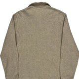 Polo By Ralph Lauren 1/4 Zip - Large Beige Cotton Blend