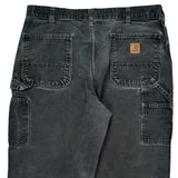 Carhartt Carpenter Trousers - 35W 29L Grey Cotton