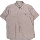 Lacoste Short Sleeve Shirt - Medium Pink Cotton