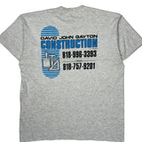 Construction Unbranded Single Stitch T-Shirt - XL Grey Cotton