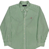 Ralph Lauren Striped Shirt - 2XL Green Cotton