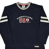Disneyland 55 Disney Sweatshirt - Large Navy Cotton