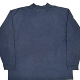Nike Long Sleeve T-Shirt - XL Blue Cotton
