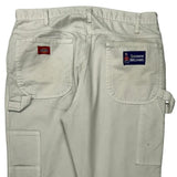 Dickies Carpenter Trousers - 34W 31L White Cotton