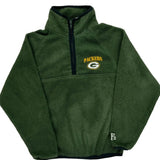 Age 8-10 Packers Nfl Football 1/4 Zip - Medium Green Polyester