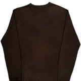Carhartt Spellout Long Sleeve T-Shirt - Medium Brown Cotton