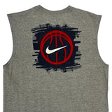 Basketball Nike Graphic Tank Top - XL Gray Cotton