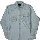 Wrangler Denim Shirt - XL Light Wash Cotton