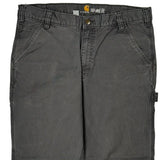 Relaxed Fit Carhartt Carpenter Pants - 34W 29L Gray Cotton