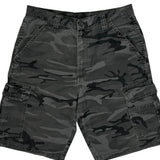 American Eagle Camo Cargo Shorts - 31W 11L Gray Cotton