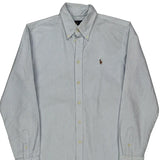 Ralph Lauren Striped Shirt - Medium Blue Cotton