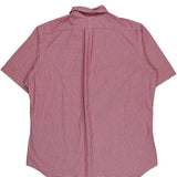 Ralph Lauren Checked Short Sleeve Shirt - Large Red Cotton