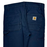 Carhartt Carpenter Trousers - 33W 32L Blue Cotton